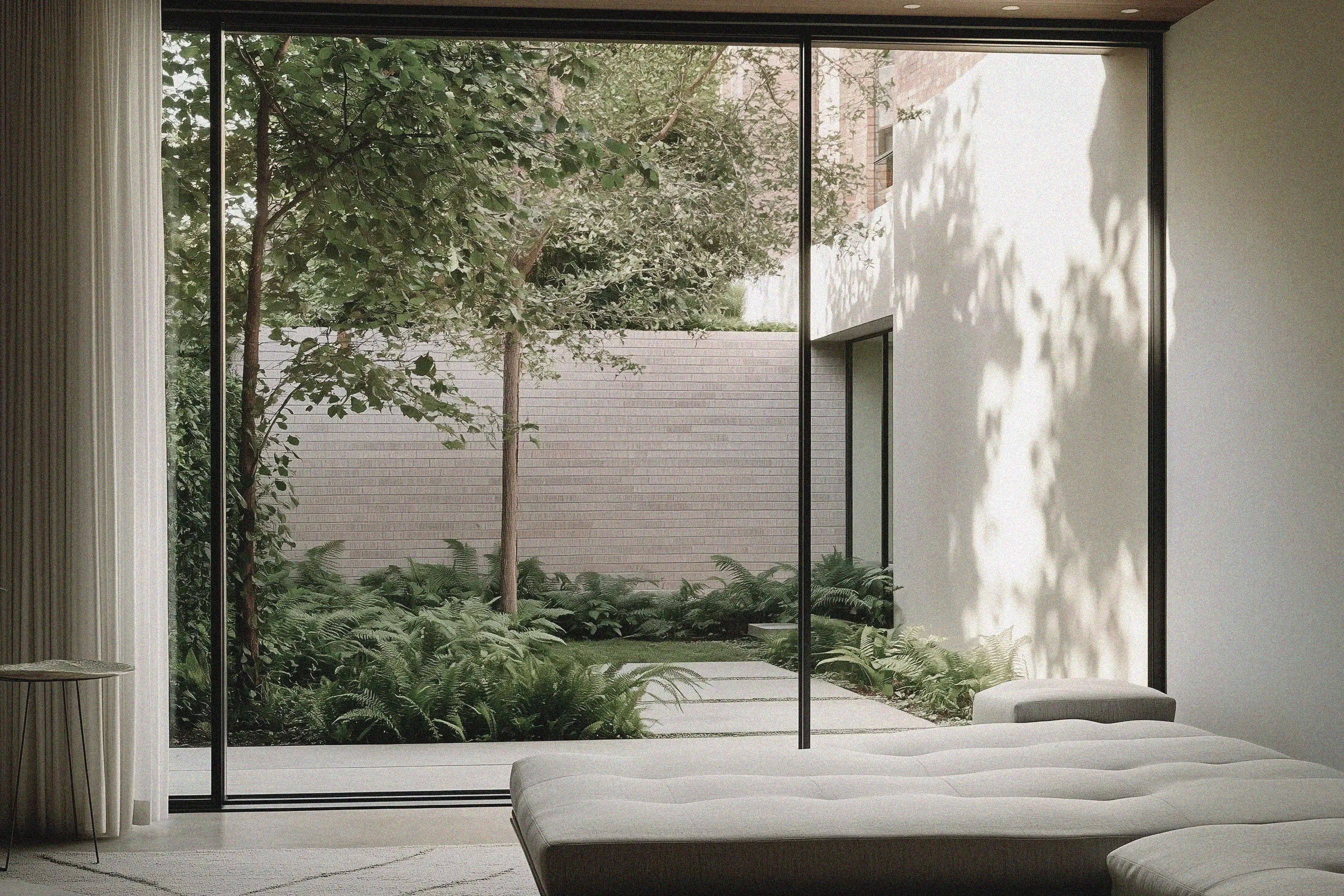 Northcote Laneway - heritage home garden with courtyard gardens and ferns