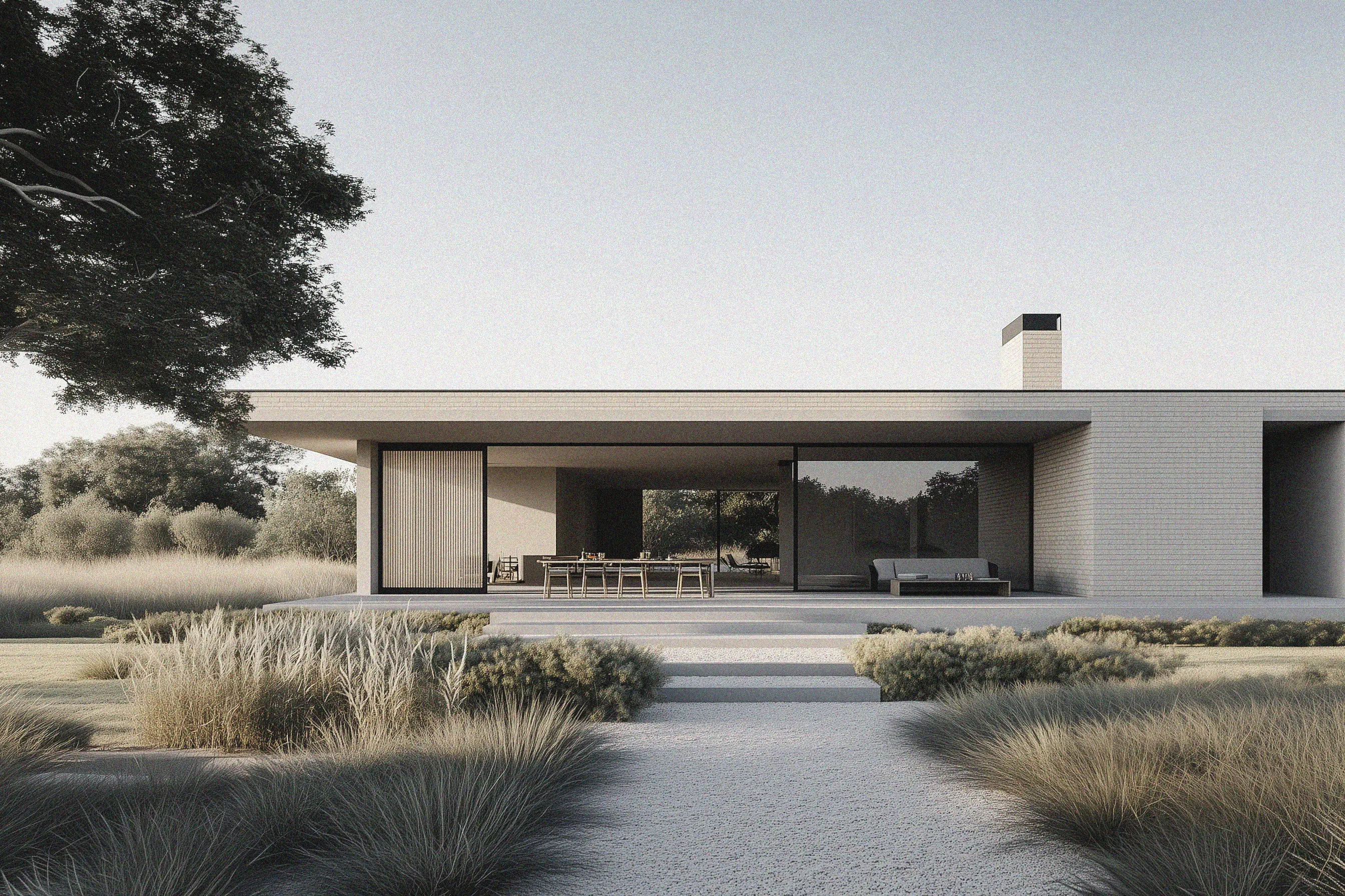 Rye Beach Home - coastal residence with native vegetation and beachside garden